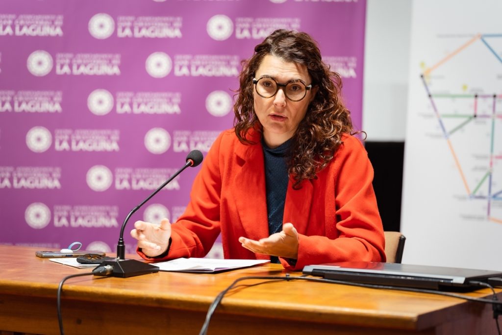 La concejala de Movilidad Sostenible de La Laguna, María José Roca. / DA