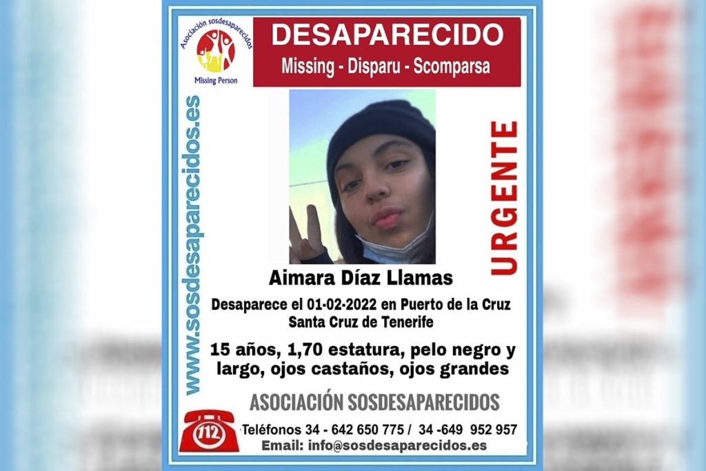 Buscan a Aimara, de 15 años, desaparecida en Tenerife