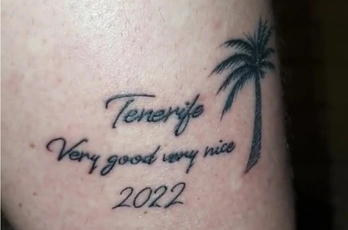 Se vuelven virales en Inglaterra por hacerse un tatuaje de Tenerife