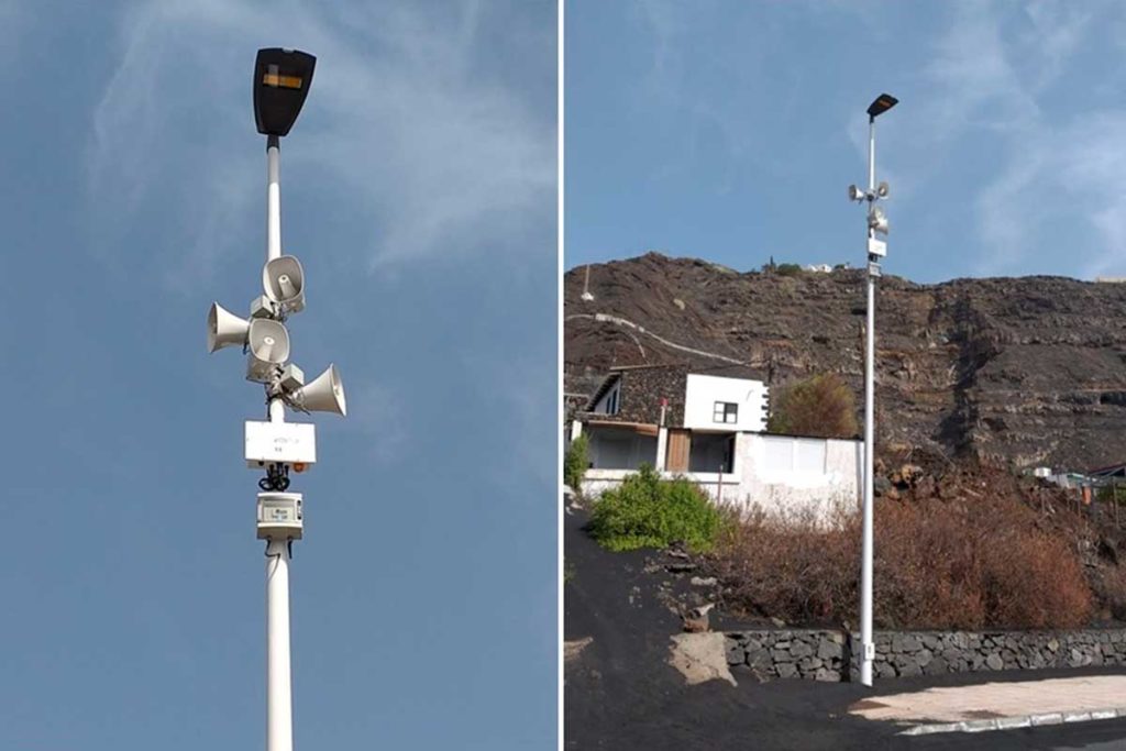 El Cabildo de Palma instala megáfonos inalámbricos para avisos de emergencias