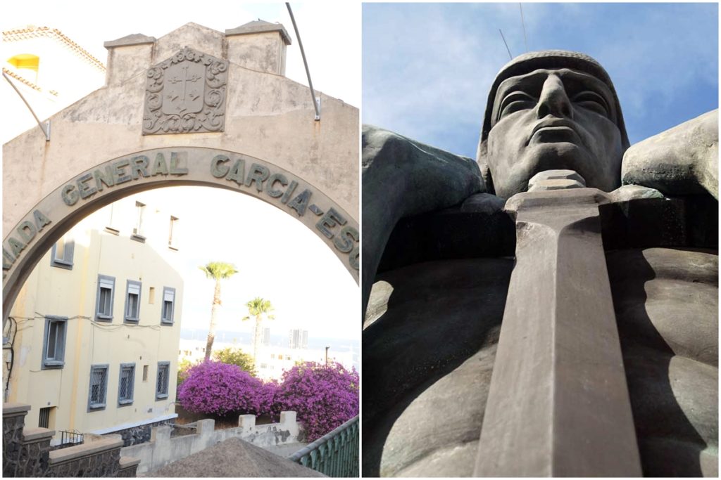 El arco de la barriada de García Escámez, así como algunos de los elementos que conforman el monumento a los Caídos, incumplen la Ley de Memoria Histórica canaria.