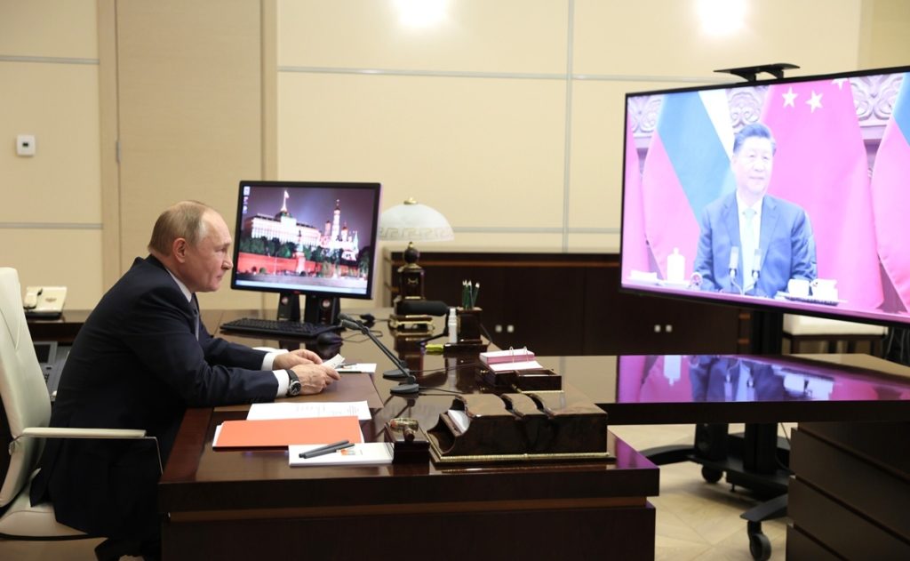El presidente ruso Vladímir Putin y el chino Xi Jinping.