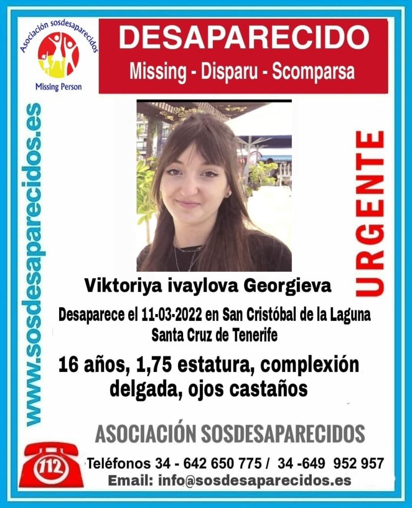 Buscan a Viktoriya, desaparecida en La Laguna