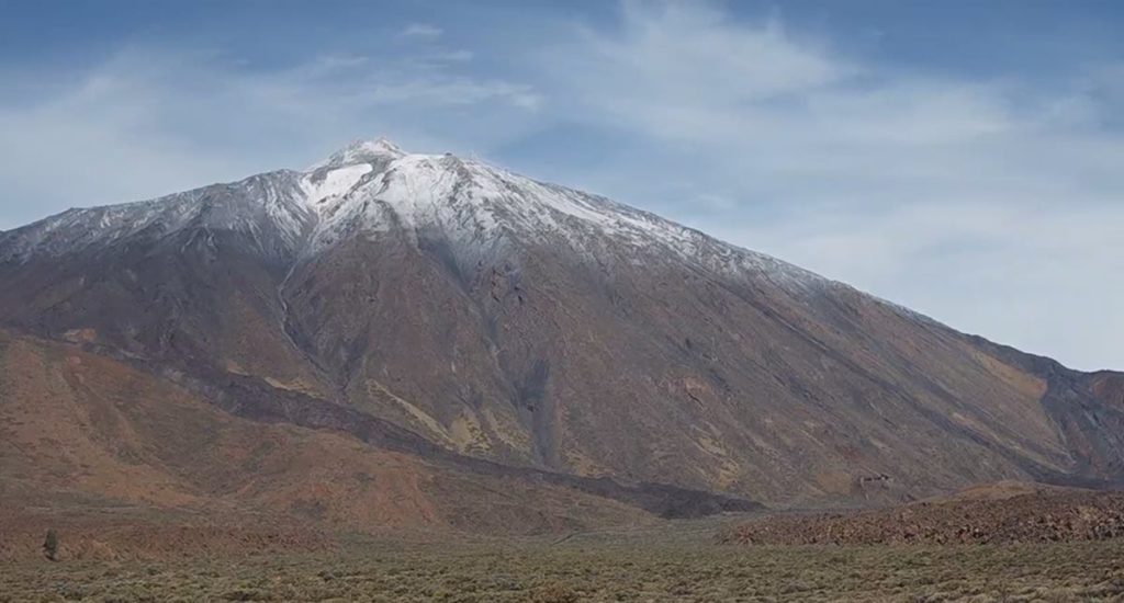 nieve en el Teide