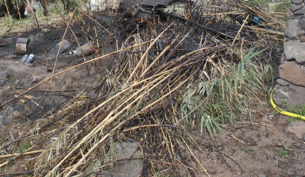 quemar una zona protegida en Lanzarote