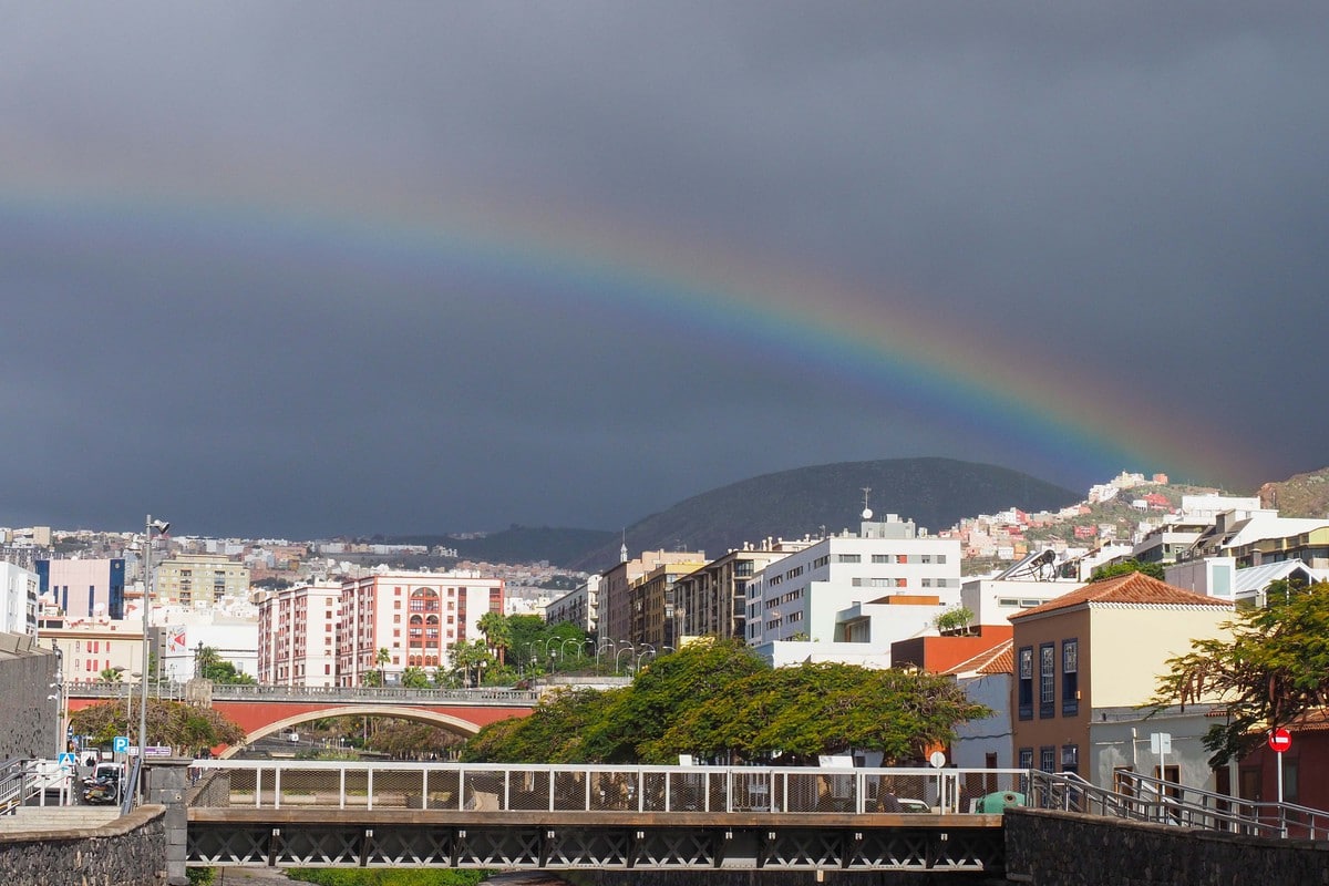 lluvias y nubes en Canarias