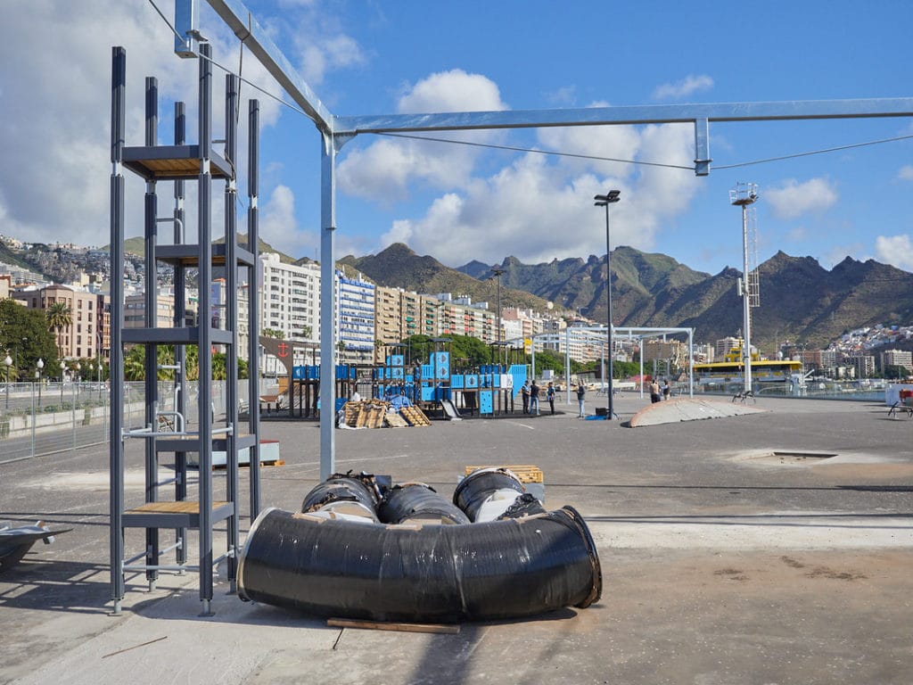El mayor parque infantil de Tenerife, con capacidad para 500 niños, abrirá en julio. TONY CUADRADO