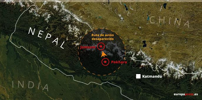 Desaparece un avión de pasajeros en Nepal