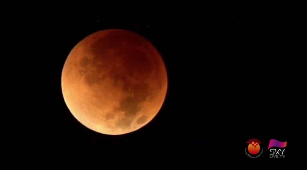 Eclipse lunar desde Canarias