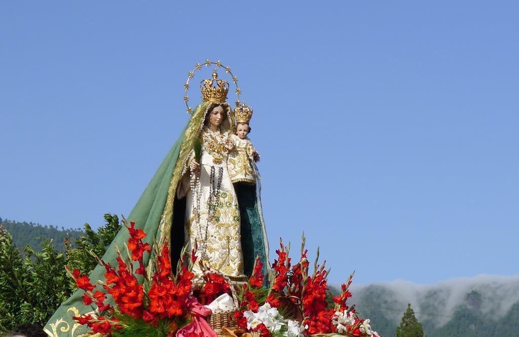 La Virgen del Pino, en una Bajada.