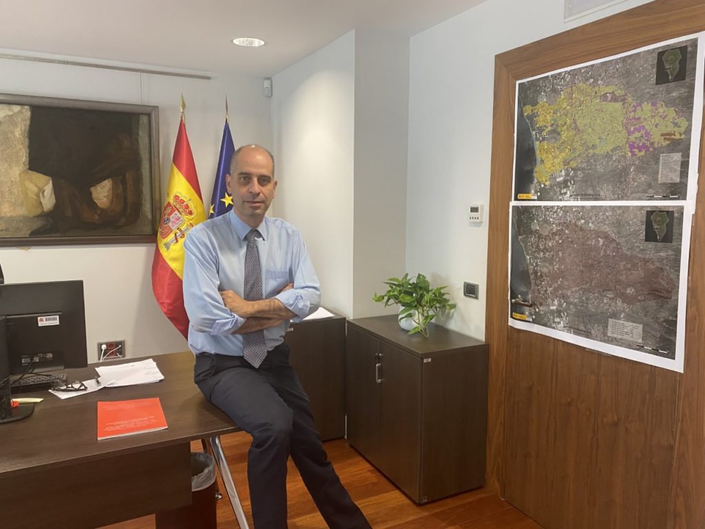 Héctor Izquierdo Triana es desde la semana pasada el comisionado estatal para la reconstrucción de La Palma, después de seis meses como secretario de Estado de Hacienda