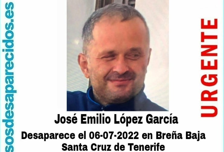Buscan a José Emilio, desaparecido en La Palma