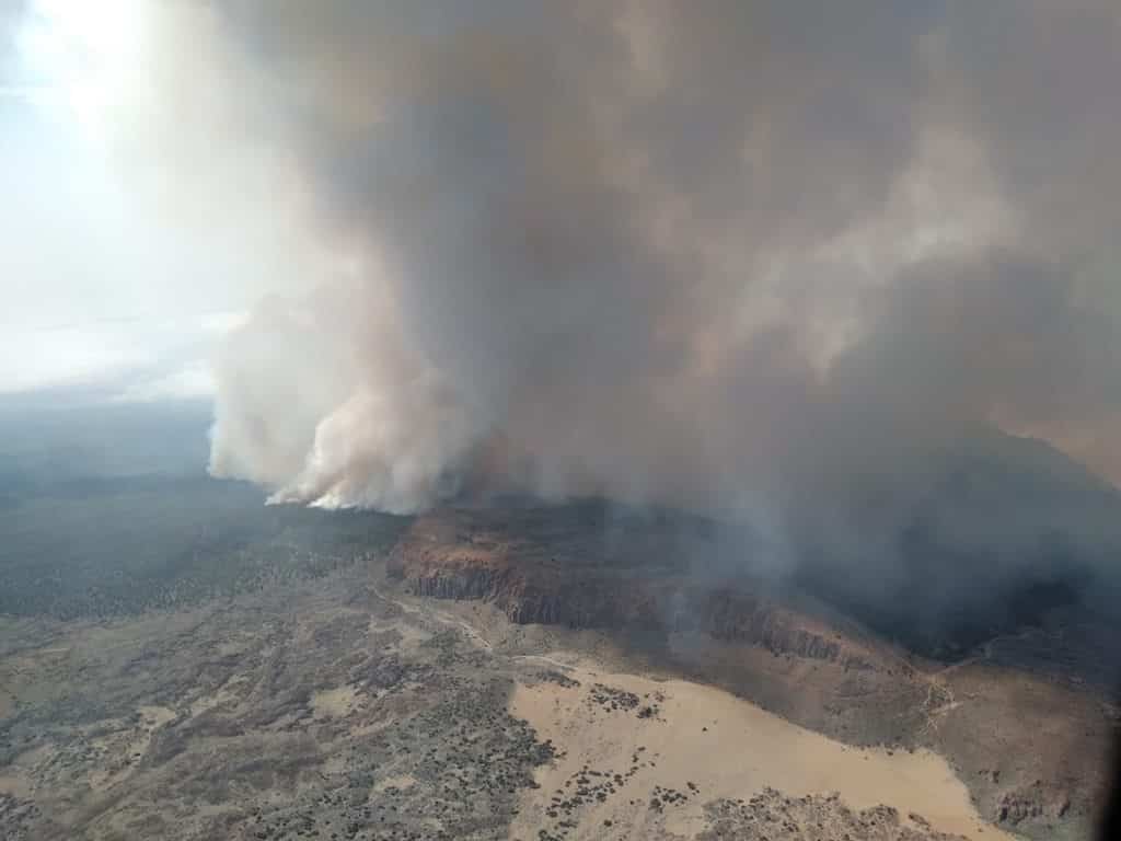 Incendio decretado en el norte de Tenerife