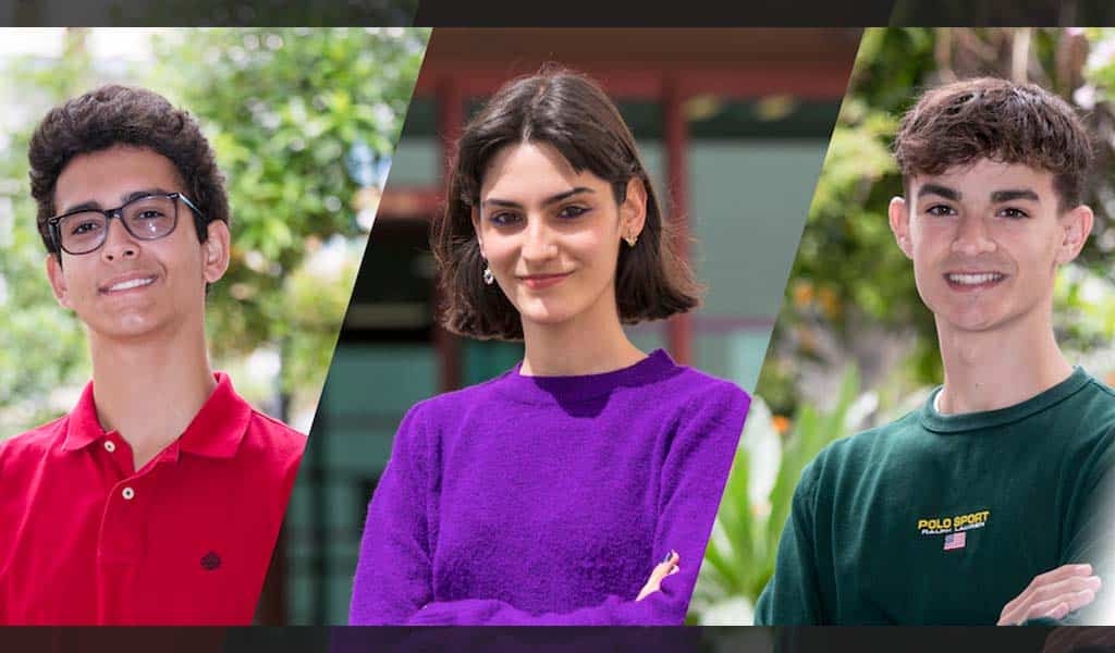 Yoel, Irene y Francisco, las mejores notas de la EBAU de la provincia de Santa Cruz de Tenerife