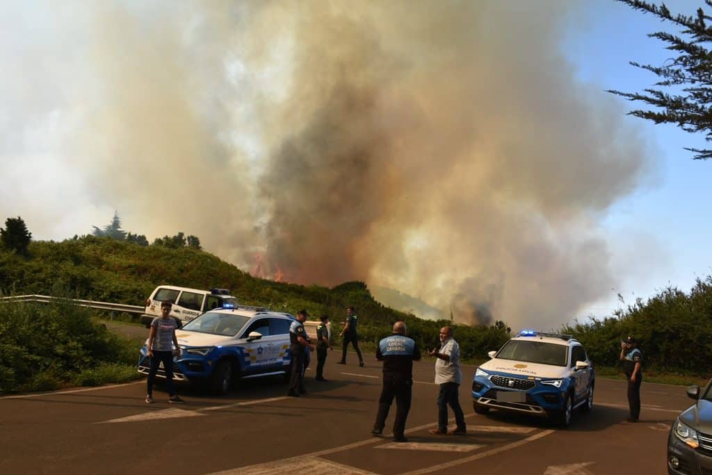 Estabilizado un incendio que quema 20 hectáreas en El Ortigal