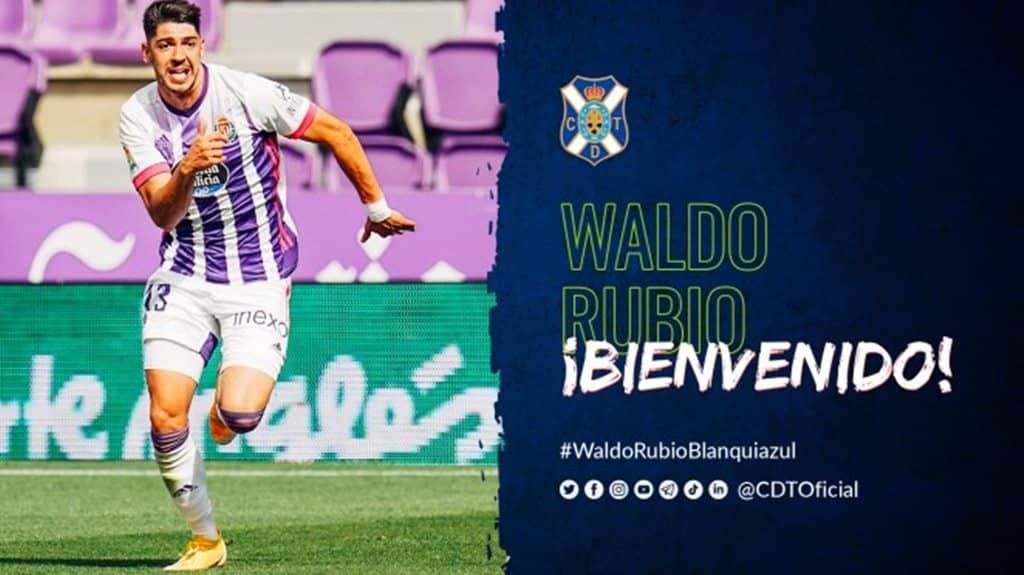 El Tenerife ficha a Waldo Rubio para las dos próximas temporadas