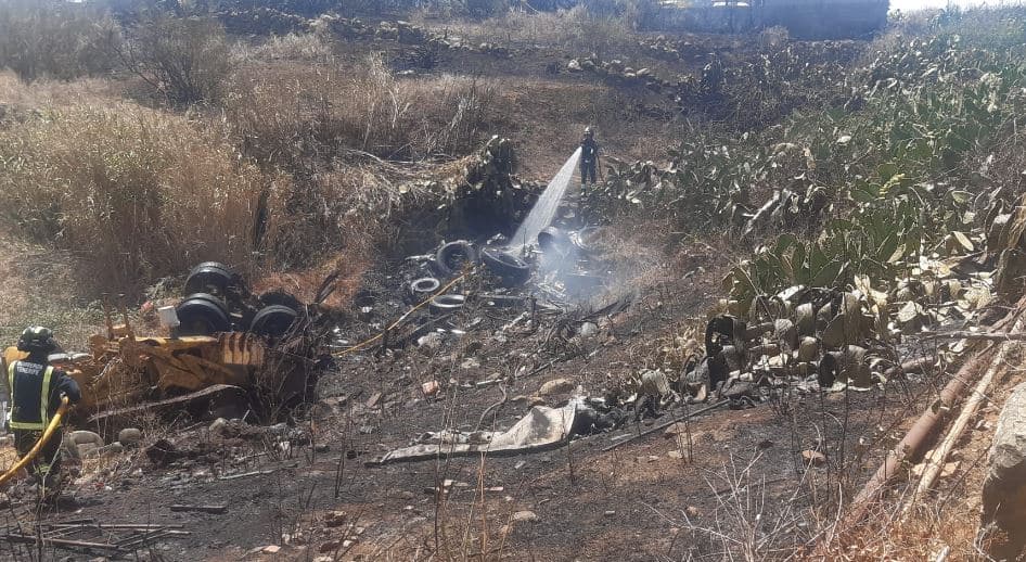 Susto en La Laguna: sofocan un incendio próximo a viviendas