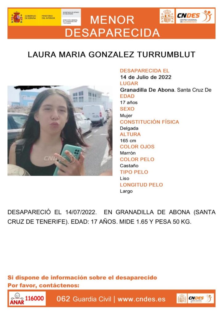 Buscan a Laura