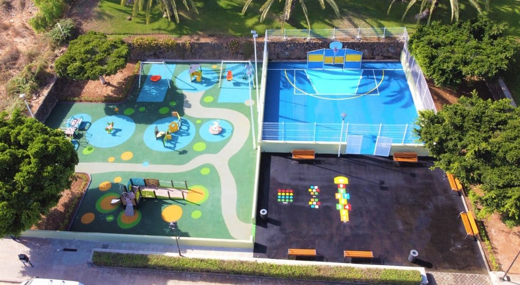 La Orotava estrena su primer parque infantil totalmente inclusivo