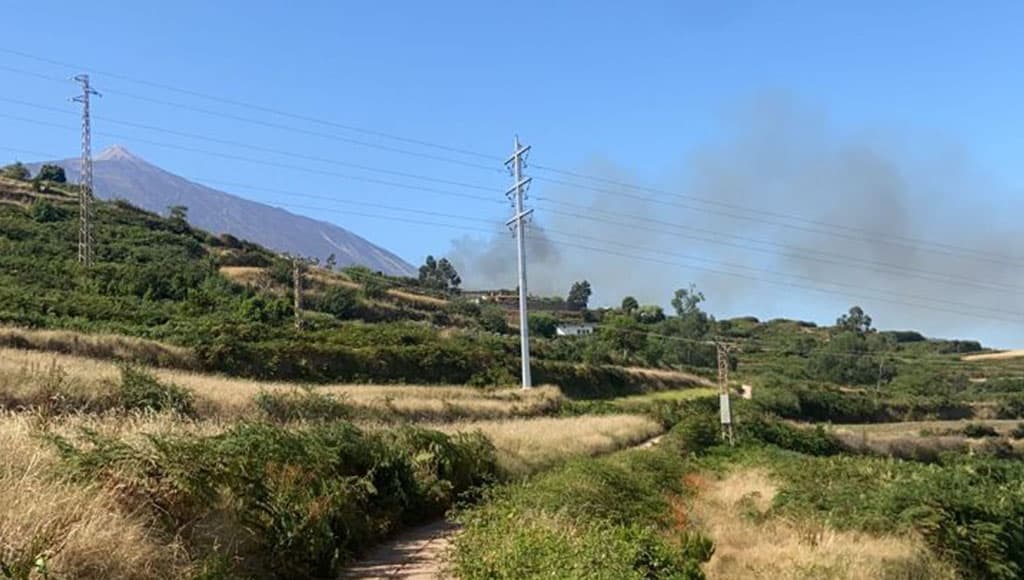 Declaran un nuevo conato de incendio en la zona de Icod el Alto
