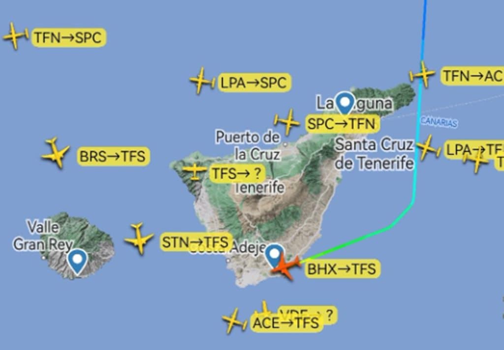 Urgencia en un vuelo con destino Tenerife: un bebé sufre un problema médico a bordo