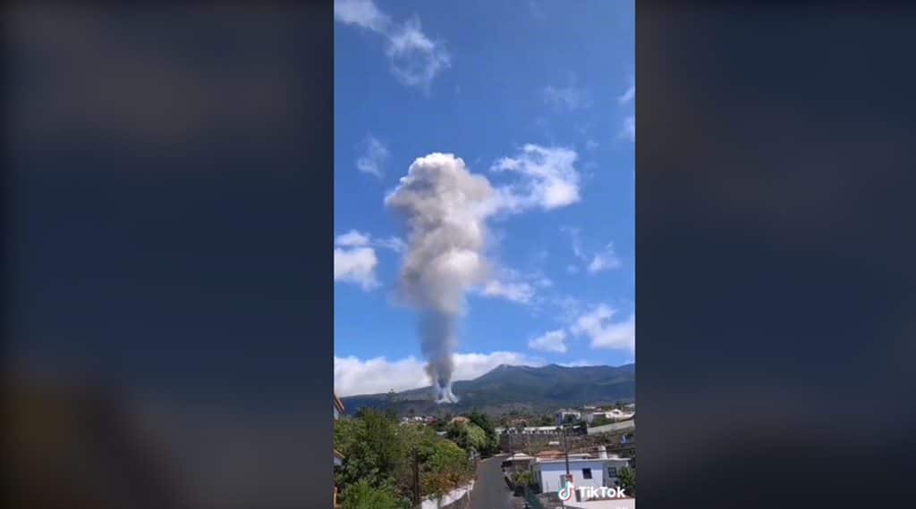 Un vídeo en TikTok de un vecino de Todoque muestra el verdadero antes y después de la erupción en La Palma