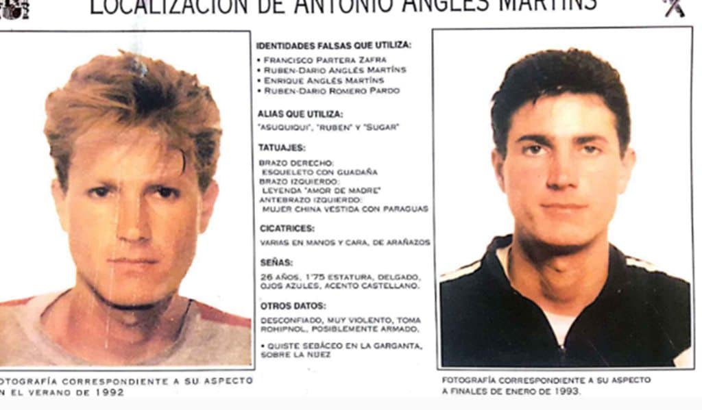 Cartel de Antonio Anglés difundido por la Interpol El Fugitiu. Vincle Editorial