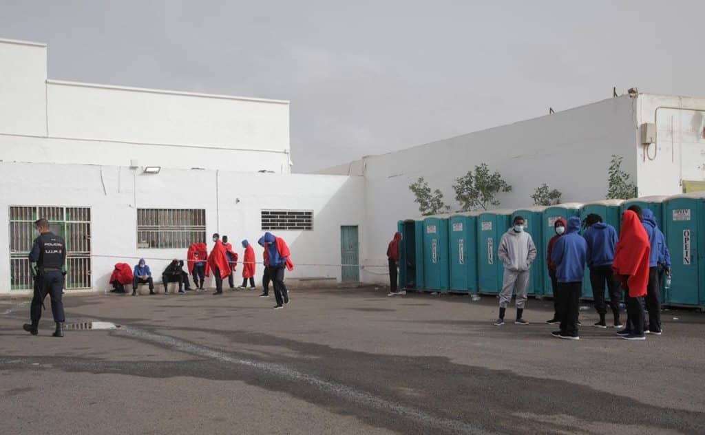 Vista parcial de las precarias instalaciones de la capital conejera, ya clausuradas. Canarias 7