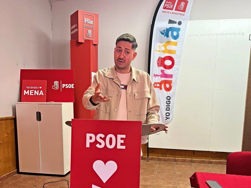 Jorge Alayón, secretario general de Juventudes Socialistas de Arona.