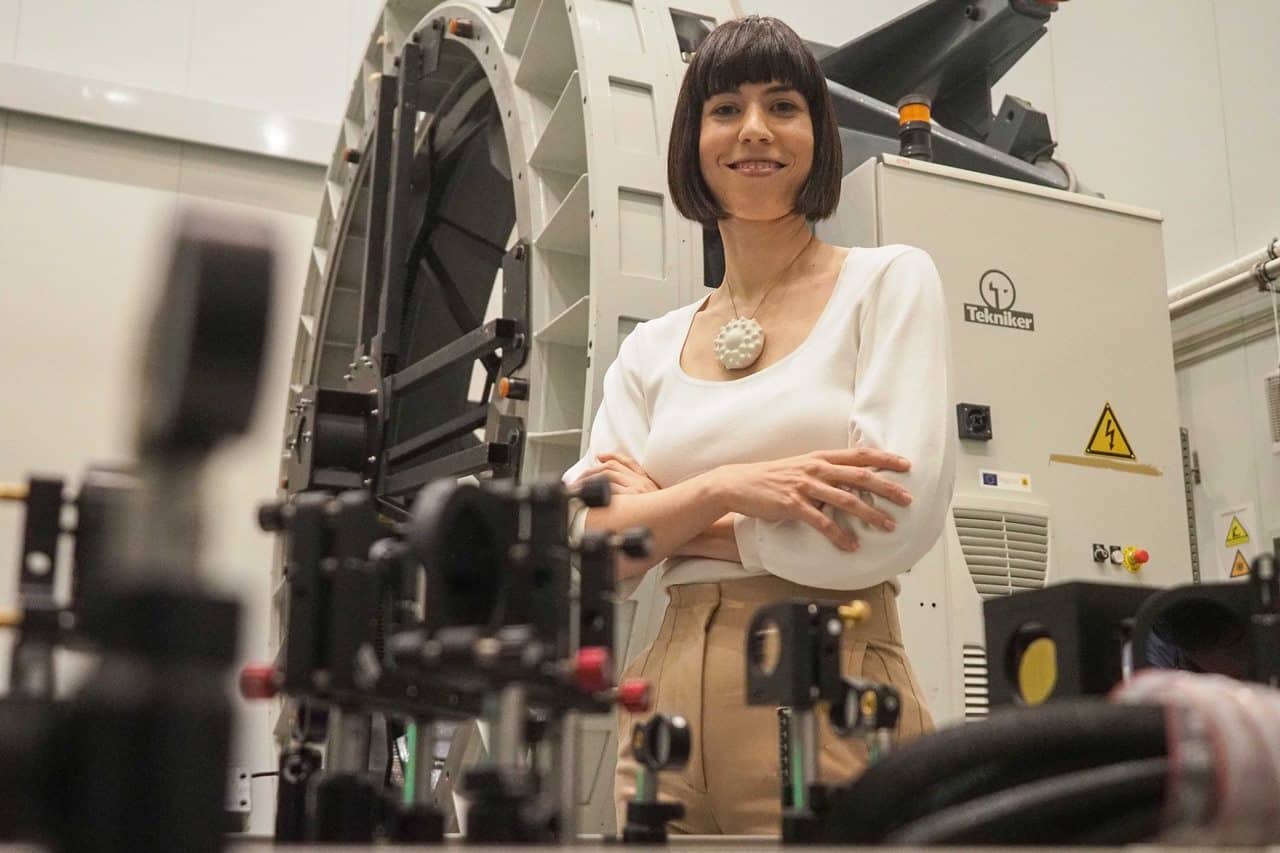 La ministra Diana Morat, durante su última visita a la sede del IAC, en Tenerife.