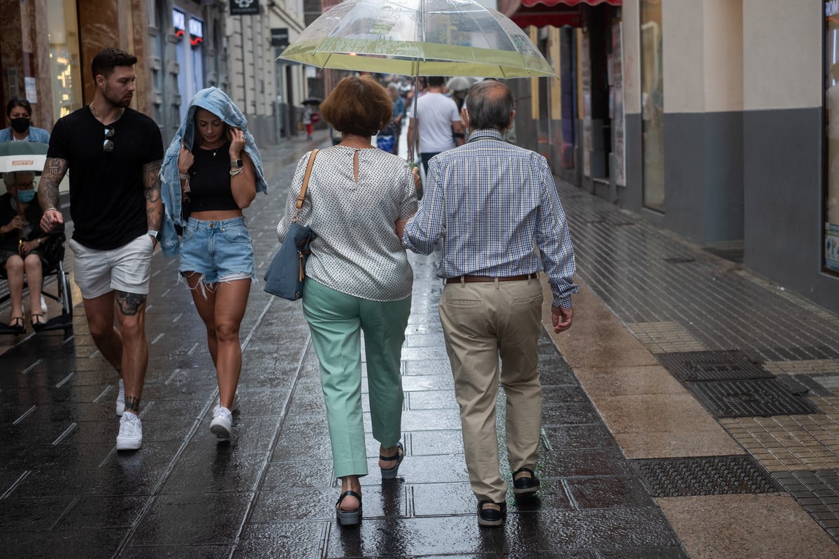 Un frente atlántico en Canarias dejará lluvias y viento en Navidad