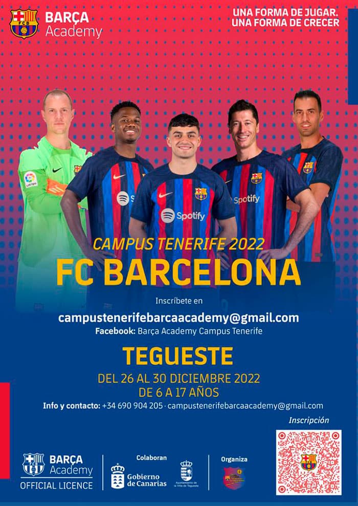 Tegueste acogerá el único campus de Navidad en España del FC Barcelona