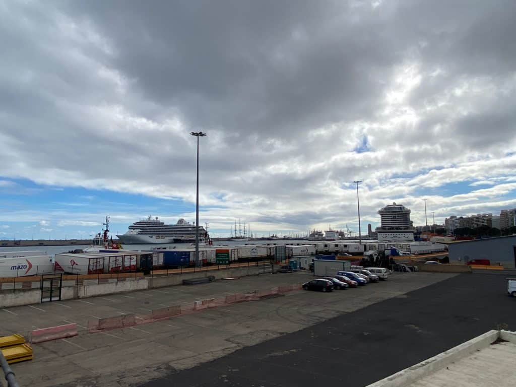 El Puerto de Santa Cruz de Tenerife este miércoles. DA