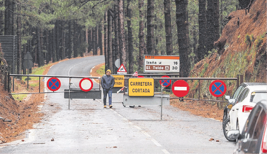 Las fuertes e incesantes lluvias dejan varias incidencias en Tenerife