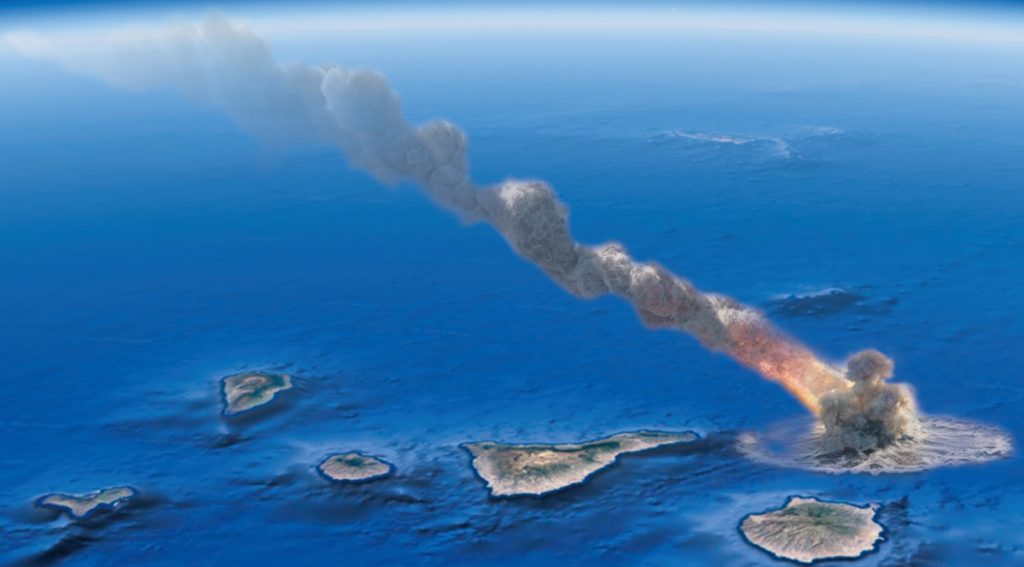 Un meteorito sobrevuela las Islas y cae con estruendo junto a Gran Canaria