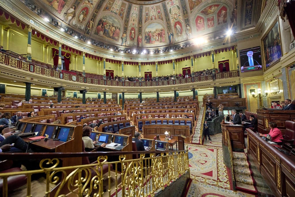 Vista general de la sesión plenaria, en el Congreso de los Diputados. EP