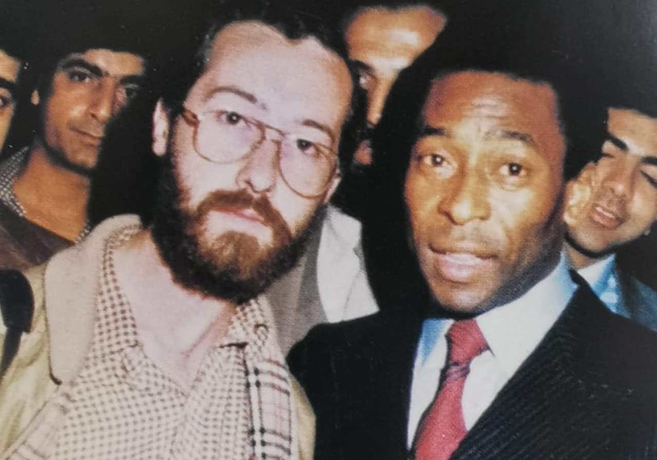 Carmelo Rivero y Pelé en Tenerife. DA