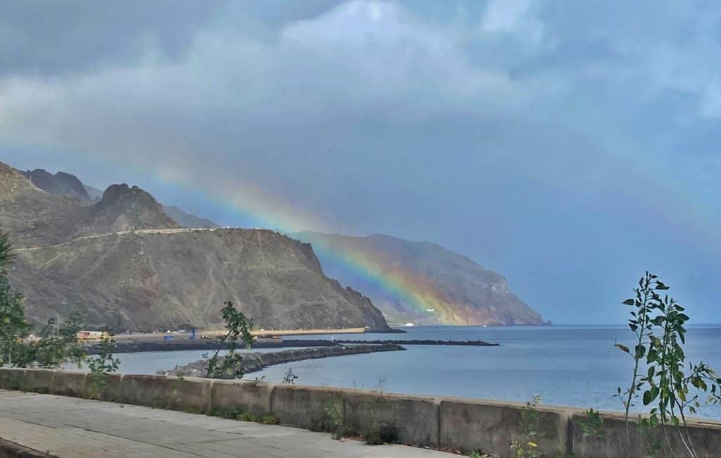 arcoíris sobre Santa Cruz