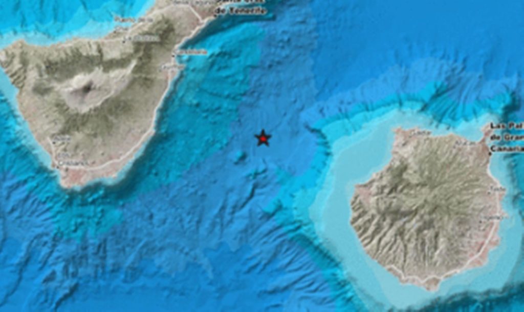 Detectan otro terremoto entre Tenerife y Gran Canaria
