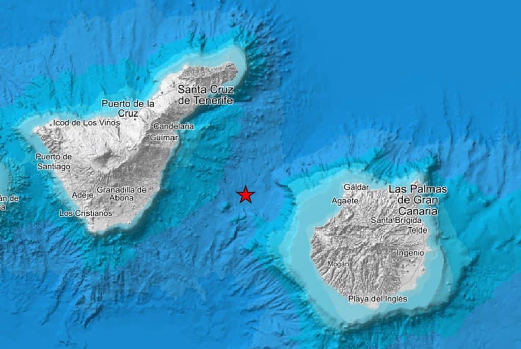 Terremoto entre Tenerife y Gran Canaria