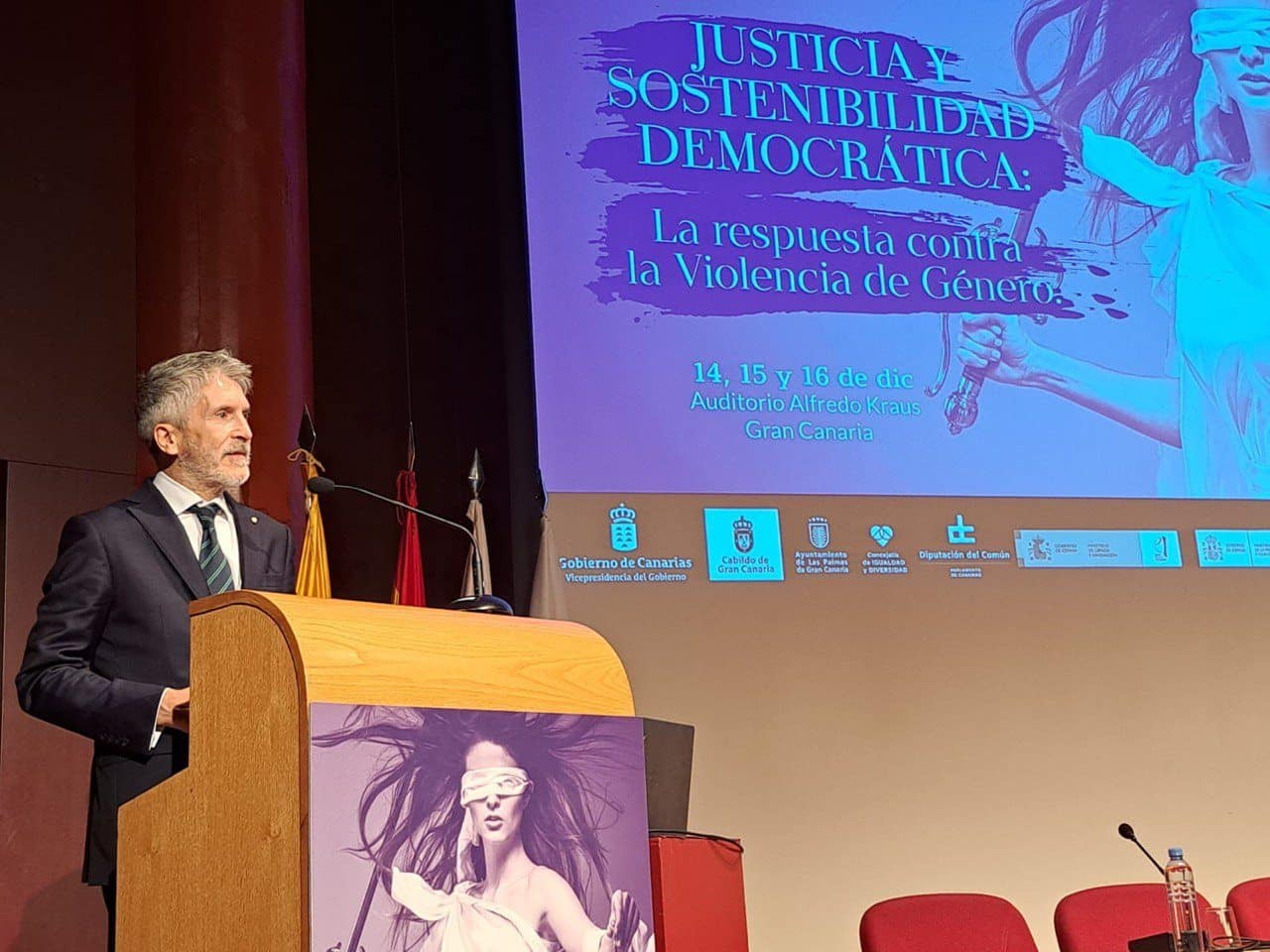 El ministro del Interior, Fernando Grande-Marlaska, ayer, en Gran Canaria.