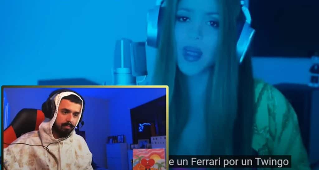 La reacción del 'streamer' tinerfeño Alayon22 a la Bizarrap Session con Shakira se hace viral