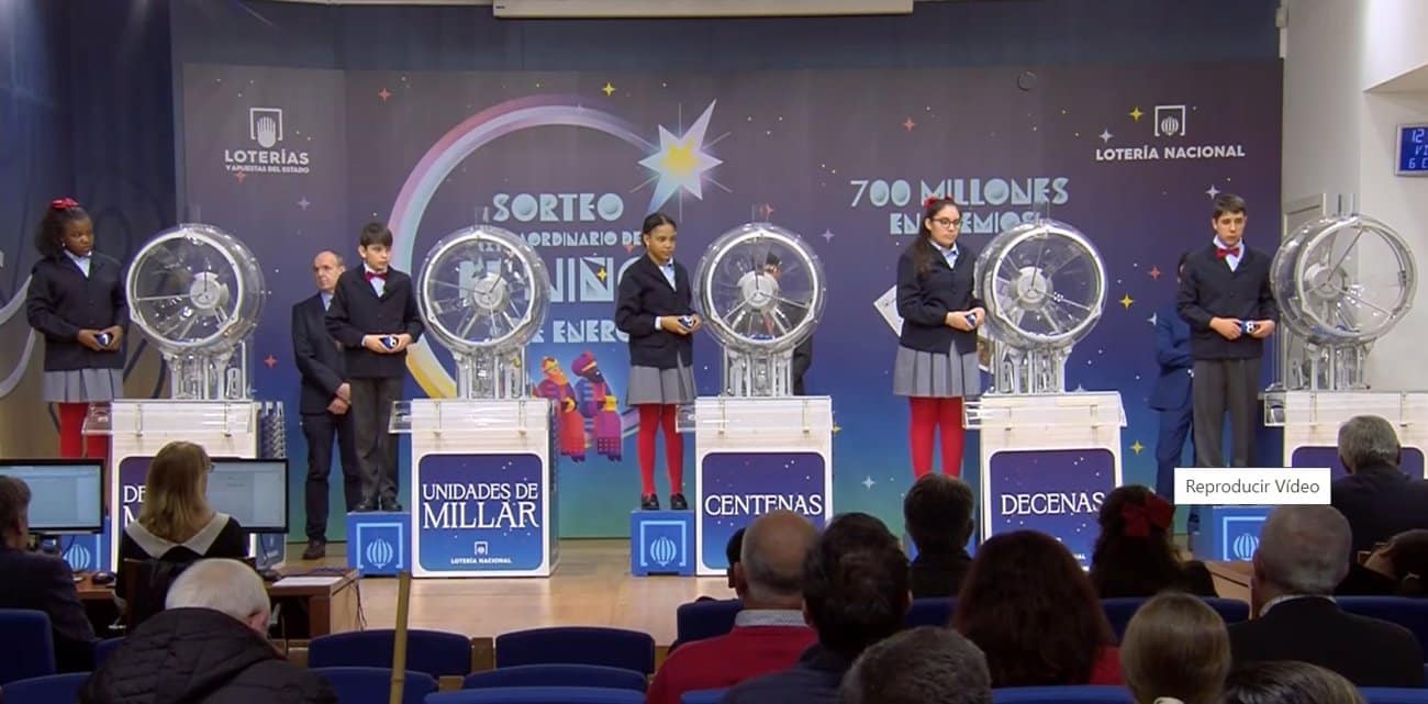 El número 89.603, primer premio del sorteo de la Lotería del Niño 2023