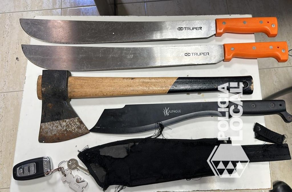 Con machetes y hachas: detienen a dos personas por amenazas de muerte en Santa Cruz de Tenerife