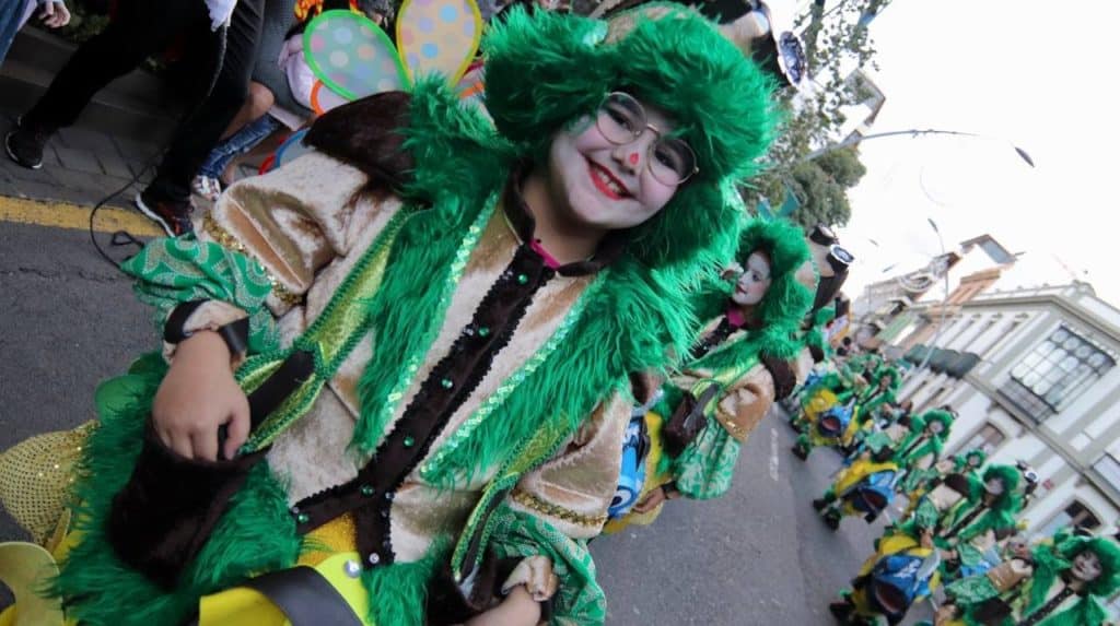 Los más pequeños fueron los protagonistas absolutos del desfile carnavalero celebrado en la tarde de ayer.