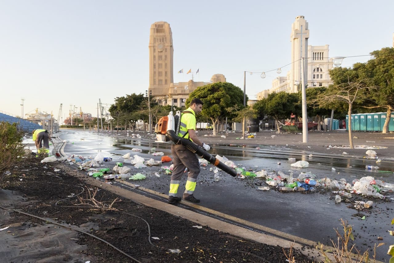 Los servicios de limpieza recogieron 119 toneladas de residuos.