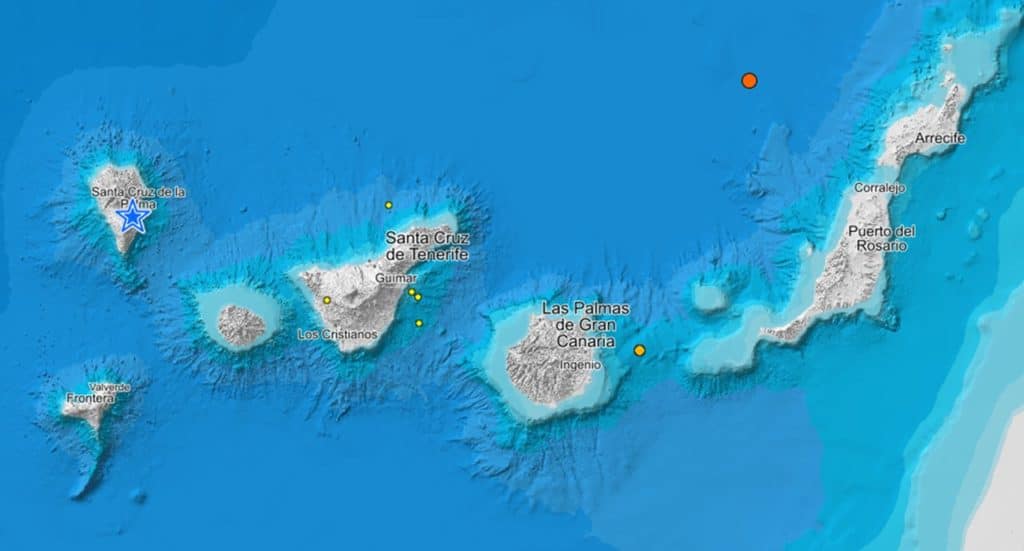 Detectan varios temblores en Canarias