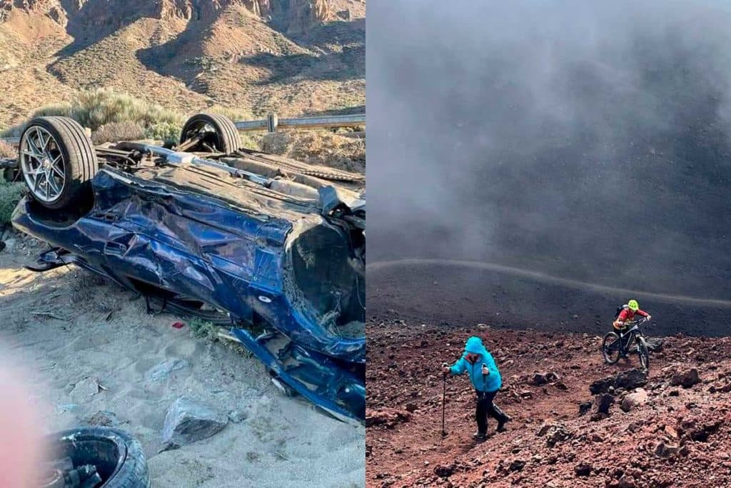 Una presunta agresión a un guía, el vuelco de un coche y un infarto en una guagua: denuncian una “situación de caos” en el Teide