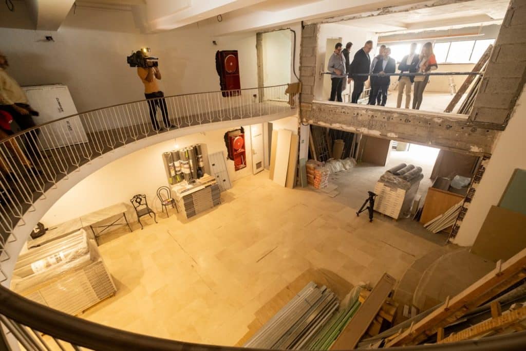 Las obras afectan a las entrañas del Círculo de Bellas Artes. Fran Pallero