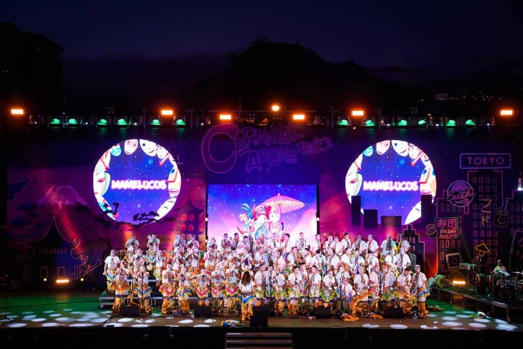 Encuentro de Murgas de Tenerife en el Carnaval de Los Cristianos 2023